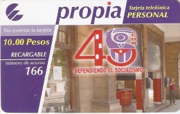 PR-031/b TARJETA DE CUBA DE 45 ANIV. DE LOS CDR FECHA CADUCIDAD 15-05-2007 - Kuba