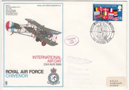 NATO Air Day, Flag, RAF Flown Cover 1969, Supersonic Mail, Militaria, Airplane, England - NATO