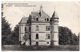 CP, 44, SAVENAY, Château De Therbé, Façade Ouest, Voyagé En 1918 - Savenay