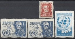 Brasilien Brasil 1954 1957 1958 MNH ** Michel Nr.n 847, 917 (2x), 951 UN Paz Yvert No. 576, 668 - Alle Postfrisch - Ungebraucht