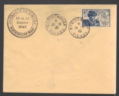 FRANCE Journée Du Timbre 1945 Obl. S/env. FDC - ....-1949