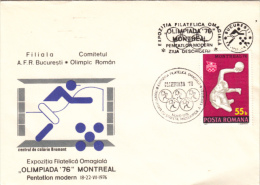 OLYMPIC GAMES, MONTREAL '76, HORSE RIDING, SPECIAL COVER, 1976, ROMANIA - Zomer 1976: Montreal