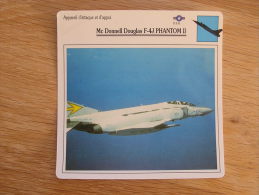 MC DONNELL DOUGLAS F-4J Phantom 2  Appareil D' Attaque  Appui USA FICHE AVION Avec Description    Aircraft Aviation - Avions