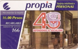 PR-031/a TARJETA DE CUBA DE PROPIA DEL 45 ANIV. DE LOS CDR CADUCIDAD 01/01/2007 (NUEVA-MINT) - Cuba