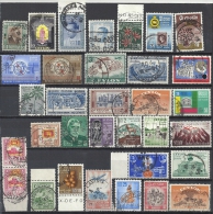 Ceylon Sri Lanka Lot 32 Verschiedener Gestempelter Marken - Ceylon (...-1947)