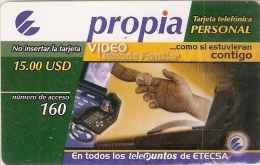 PRD-011 TARJETA DE CUBA PROPIA DE $15 LLAMADA FAMILIAR  (NUEVA-MINT) - Kuba