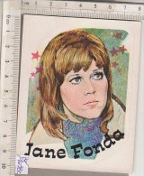 PO1098C# ADESIVO STICKERS PANINI 1980 - FIGURINE - CINEMA - ATTORI - JANE FONDA - Altri & Non Classificati