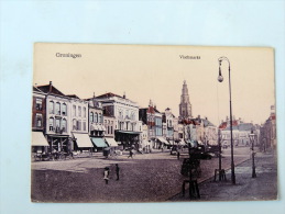 Carte Postale Ancienne : GRONINGEN , Vischmarkt , Animé - Groningen
