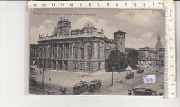 PO1343C# TORINO - PIAZZA CASTELLO E PALAZZO MADAMA - TRAMWAY - TRAM  VG 1917 - Trasporti