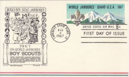 USA 1967 12TH WORLD JAMBOREE POSTCARD FDC - Storia Postale