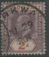 GOLD COAST 1902 2d KEVII SG40 U EL147 - Gold Coast (...-1957)