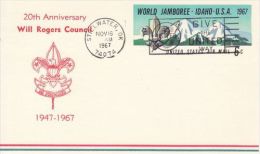 USA 1967  SCOUTING COMMEMORATIVE POSTCARD - Lettres & Documents