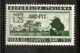 1952 TRIESTE A FIERA DI BARI MNH ** - VR6706 - Mint/hinged