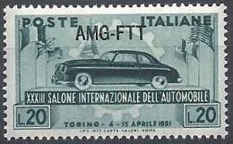 1951 TRIESTE A SALONE DELL'AUTO A TORINO MNH ** - VR11240 - Mint/hinged
