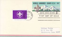 USA 1967 12TH WORLD JAMBOREE POSTCARD FDC - Covers & Documents