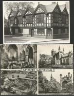 CHESTER Cathedral Old Stanley Palace Cloister Gardens Choir West 2 Cartes - Chester