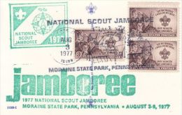 USA 1977 NATIONAL SCOUT JAMBOREE  COMMEMORATIVE POSTCARD - Covers & Documents