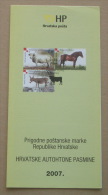CROATIAN AUTOCHTHONOUS BREEDS - Croatia Post Postage Stamp Prospectus ( Dalmatian Donkey Posavina Horse Istrian Ox ) - Esel
