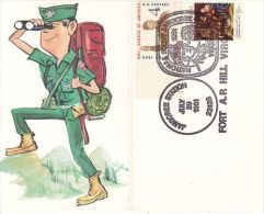 USA 1981 NATIONAL SCOUT JAMBOREE  COMMEMORATIVE POSTCARD - Covers & Documents