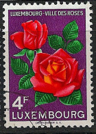 LUXEMBOURG 1956 4f Roses SG 604 U JR14 - Used Stamps