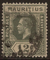 MAURITIUS 1913 12c KGV SG 198 U MQ166 - Mauritius (...-1967)