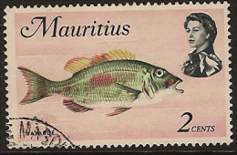 MAURITIUS 1969 2c Fish SG 382 U MQ244 - Maurice (1968-...)