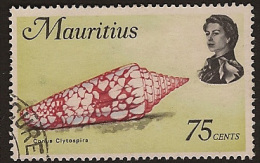 MAURITIUS 1969 75c Clytospira SG 395 U MQ262 - Maurice (1968-...)