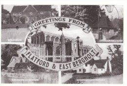 Multiview Postcard Flatford & East Bergholt Suffolk Constable Country Repro - Autres & Non Classés