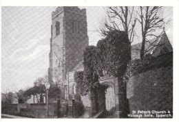 Postcard St Peter´s Church & Wolsey´s Gate Ipswich Edwardian Suffolk Repro - Ipswich