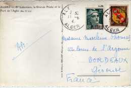 733 - Postal Alger1947, - Lettres & Documents