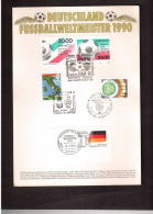 Gedenkblatt Mit Marken Aus Mexico (WM 1986), Italien U.Deutschland U.entspr.Stempeln - 1990 – Italien