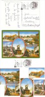 AK WITTMUND Ostfriesland Mehrbildkarte 5 Bilder Mit Windmühle 17.7.89-18 2944 WITTMUND Ma - Wittmund