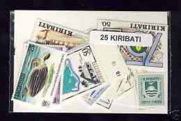 KIRIBATI Lot De 25 Timbres Tous Differents Neufs Et Oblitérés. Satisfaction Assurée - Kiribati (1979-...)