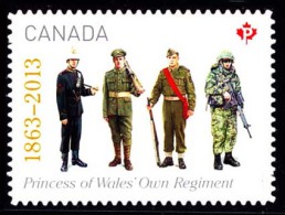 Canada (Scott No.2635 - Uniformes Militaires / Military Uniforms) (**) Autocollant / Selfadhesive - Nuovi