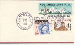 USA 1985  SCOUTING  POSTCARD WITH POSTMARK - Briefe U. Dokumente