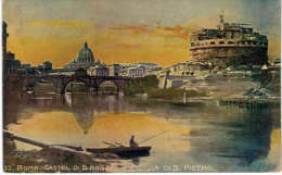 Italie - Roma - Castel Du S Angelo E Cupola Di S Pietro - Castel Sant'Angelo