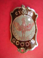 CYCLISME  ANCIENNE PLAQUE DE VELO CYCLES GOOD´ S - Cycling