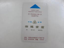 China Hotel Key Card,Sihuan Hotel,Beijing - Ohne Zuordnung