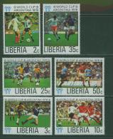 B578N0001 Football 766 à 771 Liberia 1978 Neuf ** Coupe Du Monde Argentina 78 - 1978 – Argentine