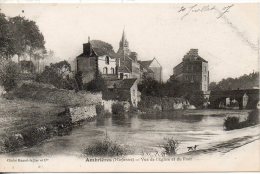 53. Ambrieres. Vue De L'eglise Et Du Pont - Ambrieres Les Vallees