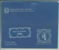 1981 ITALIA REPUBBLICA  ANNATA NUOVA FDC IN CONFEZIONE ZECCA - Nieuwe Sets & Proefsets