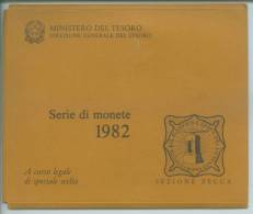 1982 ITALIA REPUBBLICA  ANNATA NUOVA FDC IN CONFEZIONE ZECCA - Jahressets & Polierte Platten
