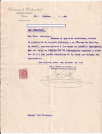 Doc, Vitoriana De Electricidad, Sello Rojo 25 Cts. 29 Oct 1948 - Revenue Stamps
