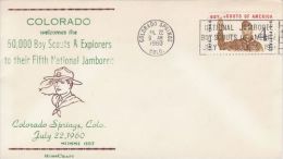 USA 1960  5TH  NATIONAL  JAMBOREE COLORADO SPRINGS COMMEMORATIVE  COVER - Covers & Documents