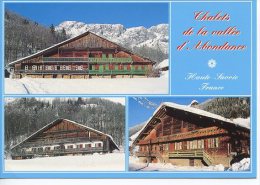 Delcampe - Vallée D´Abondance : Les Vieux Chalets - Multivues N° AB VC 1 Coll "la Montagne En Hiver - Abondance