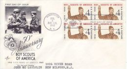 USA 1960  50TH ANNIVERSARY BOY SCOUT OF AMERICA  FDC - Covers & Documents