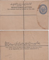 Hyderabad  India  1A + 1A4P  Postal Stationery Registration Envelope Unused # 51086 - Hyderabad