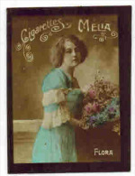 CHROMO EROTIQUE FEMMES ARTISTE PIN UP Cigarettes MELIA : " FLORA " - Melia