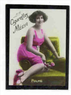 CHROMO EROTIQUE FEMMES ARTISTE PIN UP Cigarettes MELIA : " POLME " - Melia