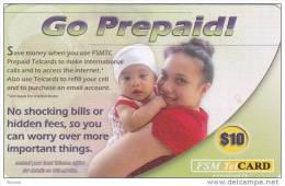 Micronesia, FSM-R-009, $10, Go Prepaid, 2 Scans. - Micronesia